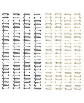 Vaessen Creative Bind Easy Metal Binding Wires Black & Gold (16mm) (2021-405)