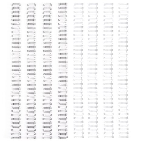 Vaessen Creative Bind Easy Metal Binding Wires White & Silver (13mm) (2021-417) Vaessen Creative Bind Easy Metal Binding Wires White & Silver (13mm) (2021-417)