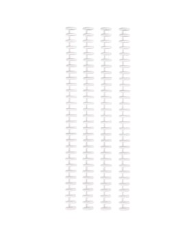 Vaessen Creative Bind Easy Click Binding Spines White (12mm) (2021-410)