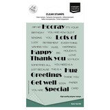 Vaessen Creative Clear Stamps Basic Text EN (CAR0202)