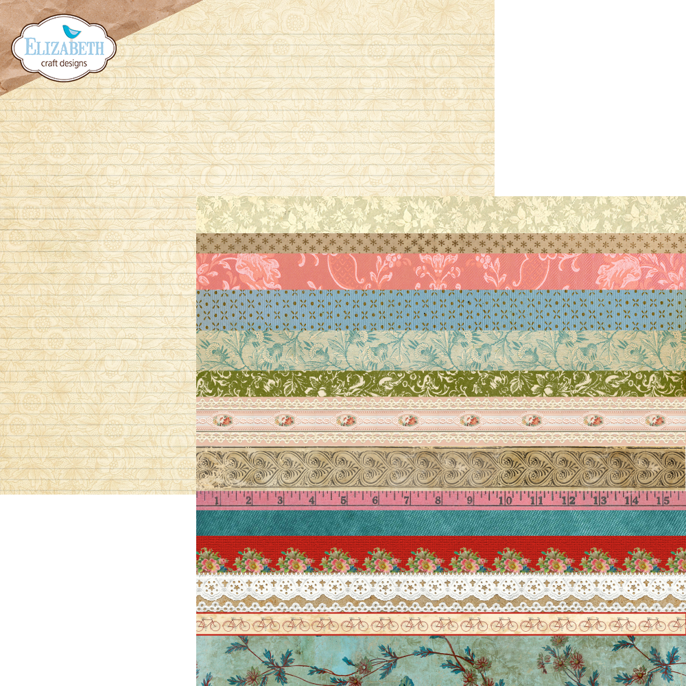 Elizabeth Craft Designs Romantic Revival 12x12 Inch Cardstock Paper (C036) Elizabeth Craft Designs Romantic Revival 12x12 Inch Cardstock Paper (C036)