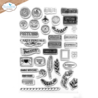 Elizabeth Craft Designs Romantic Revival A5 Clear Stamps Postcard Parts (CS429) Elizabeth Craft Designs Romantic Revival A5 Clear Stamps Postcard Parts (CS429)