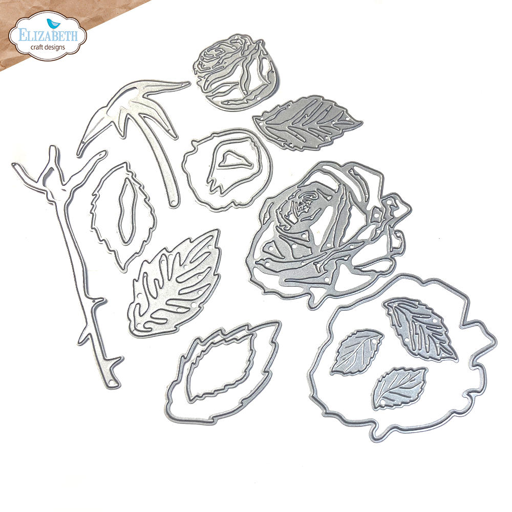 Elizabeth Craft Designs Romantic Revival Dies Layered Roses (2298) Elizabeth Craft Designs Romantic Revival Dies Layered Roses (2298)