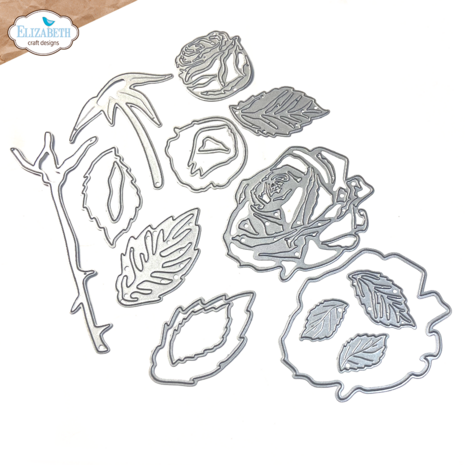 Elizabeth Craft Designs Romantic Revival Dies Layered Roses (2298) Elizabeth Craft Designs Romantic Revival Dies Layered Roses (2298)