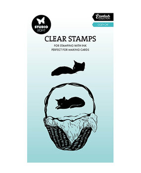 Studio Light PRE-ORDER Essentials Clear Stamps Cozy Cat (SL-ES-STAMP901) Studio Light PRE-ORDER Essentials Clear Stamps Cozy Cat (SL-ES-STAMP901)