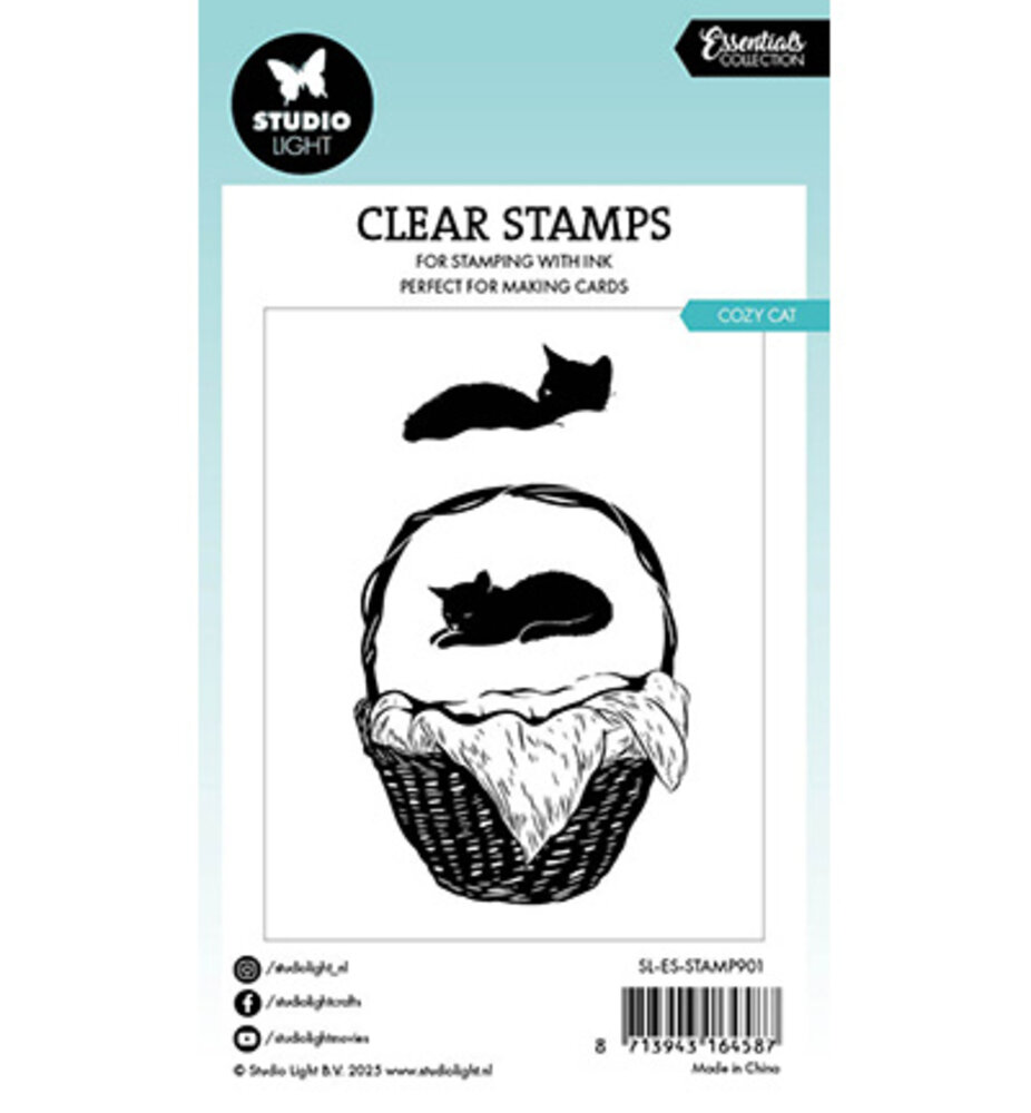 Studio Light Essentials Clear Stamps Cozy Cat (SL-ES-STAMP901) Studio Light Essentials Clear Stamps Cozy Cat (SL-ES-STAMP901)