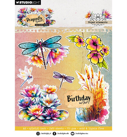 Studio Light Dragonfly Dreams A6 Die-Cut Paper Pad (HE-DD-DCPP404) Studio Light Dragonfly Dreams A6 Die-Cut Paper Pad (HE-DD-DCPP404)