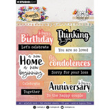 Studio Light Dragonfly Dreams Sentiments Sticker Pad (HE-DD-STIC56)