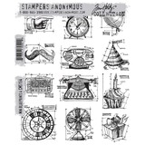 Stampers Anonymous Cling Stamps Mini Blueprints 4 (CMS154)