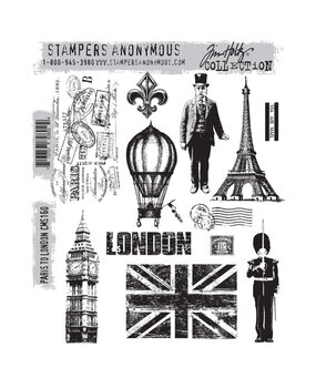 Stampers Anonymous Cling Stamps Paris To London (CMS160) Stampers Anonymous Cling Stamps Paris To London (CMS160)