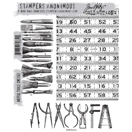 Stampers Anonymous Cling Stamps Artful Tools (CMS163)