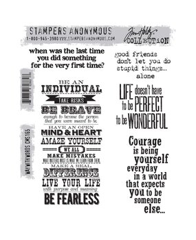 Stampers Anonymous Cling Stamps Way With Words (CMS165) Stampers Anonymous Cling Stamps Way With Words (CMS165)