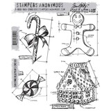 Stampers Anonymous Cling Stamps Christmas Blueprint 3 (CMS169)