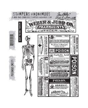 Stampers Anonymous Cling Stamps Poisonous (CMS171) Stampers Anonymous Cling Stamps Poisonous (CMS171)