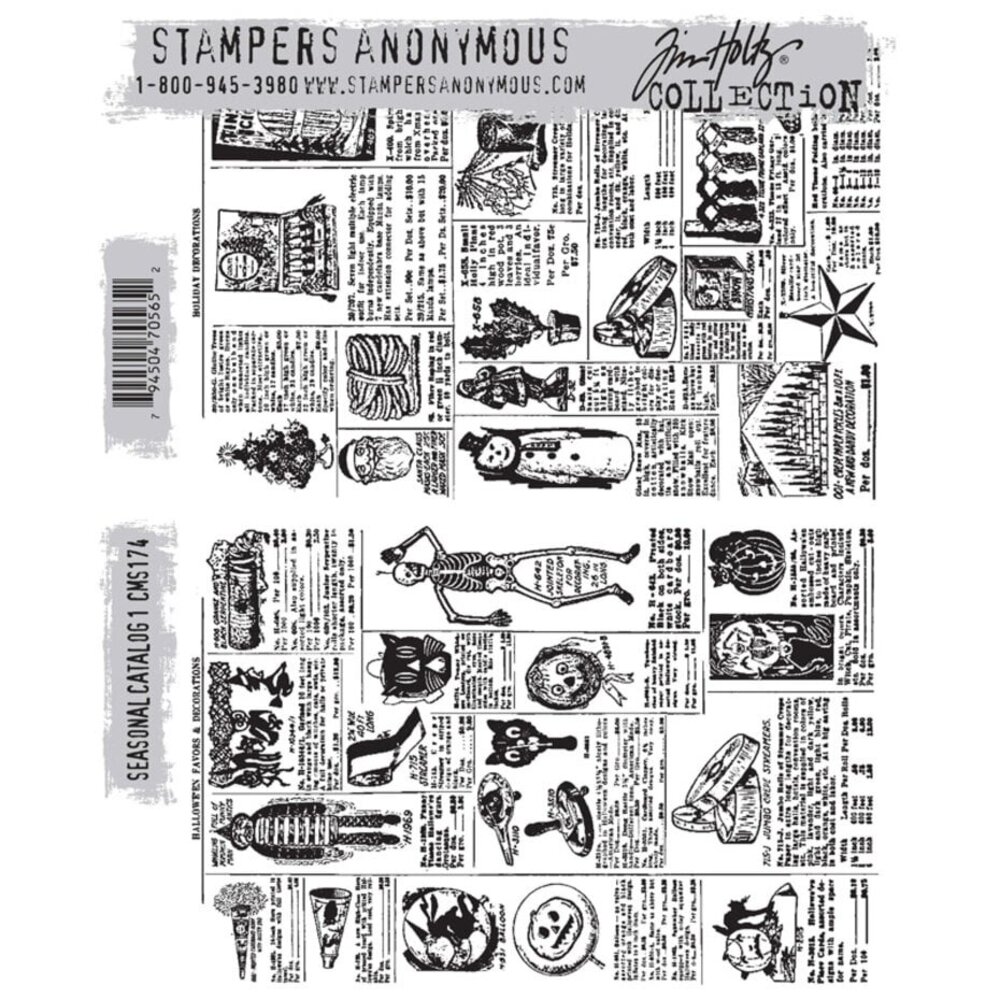 Stampers Anonymous Cling Stamps Seasonal Catalog 1 (CMS174)