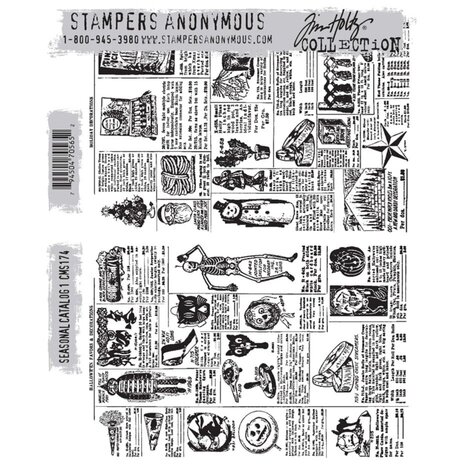 Stampers Anonymous Cling Stamps Seasonal Catalog 1 (CMS174)