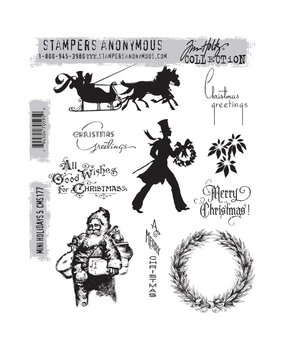 Stampers Anonymous Cling Stamps Mini Holidays 5 (CMS177) Stampers Anonymous Cling Stamps Mini Holidays 5 (CMS177)