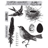 Stampers Anonymous Cling Stamps Bird Feather (CMS180)
