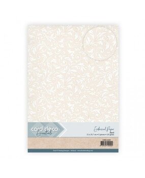 Card Deco Embossed Paper Sand A4 Elegant Scroll (CDEEC10009)