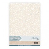 Card Deco Embossed Paper Sand A4 Floral Whispers (CDEEC10011)