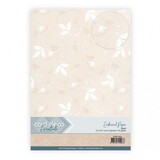 Card Deco Embossed Paper Sand A4 Blooming Elegance (CDEEC10012)