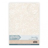 Card Deco Embossed Paper Sand A4 Leafy Lace (CDEEC10014)