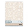 Card Deco Embossed Paper Sand A4 Ornate Damask (CDEEC10015) Card Deco Embossed Paper Sand A4 Ornate Damask (CDEEC10015)