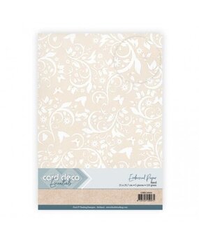 Card Deco Embossed Paper Sand A4 Butterfly Garden (CDEEC10016)