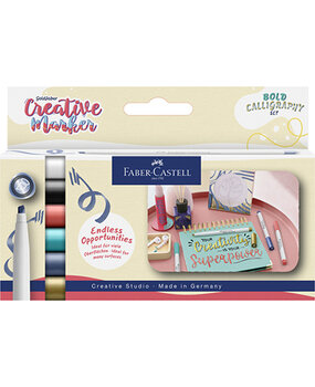 Faber Castell Goldfaber Creative Marker Bold Calligraphy Set (FC-160906) Faber Castell Goldfaber Creative Marker Bold Calligraphy Set (FC-160906)