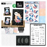 Find It Trading 3D and Do 3D Velvet Cards A6 Happy Blue Birds (3DVC10017)