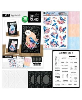 Find It Trading 3D and Do 3D Velvet Cards A6 Happy Blue Birds (3DVC10017) Find It Trading 3D and Do 3D Velvet Cards A6 Happy Blue Birds (3DVC10017)