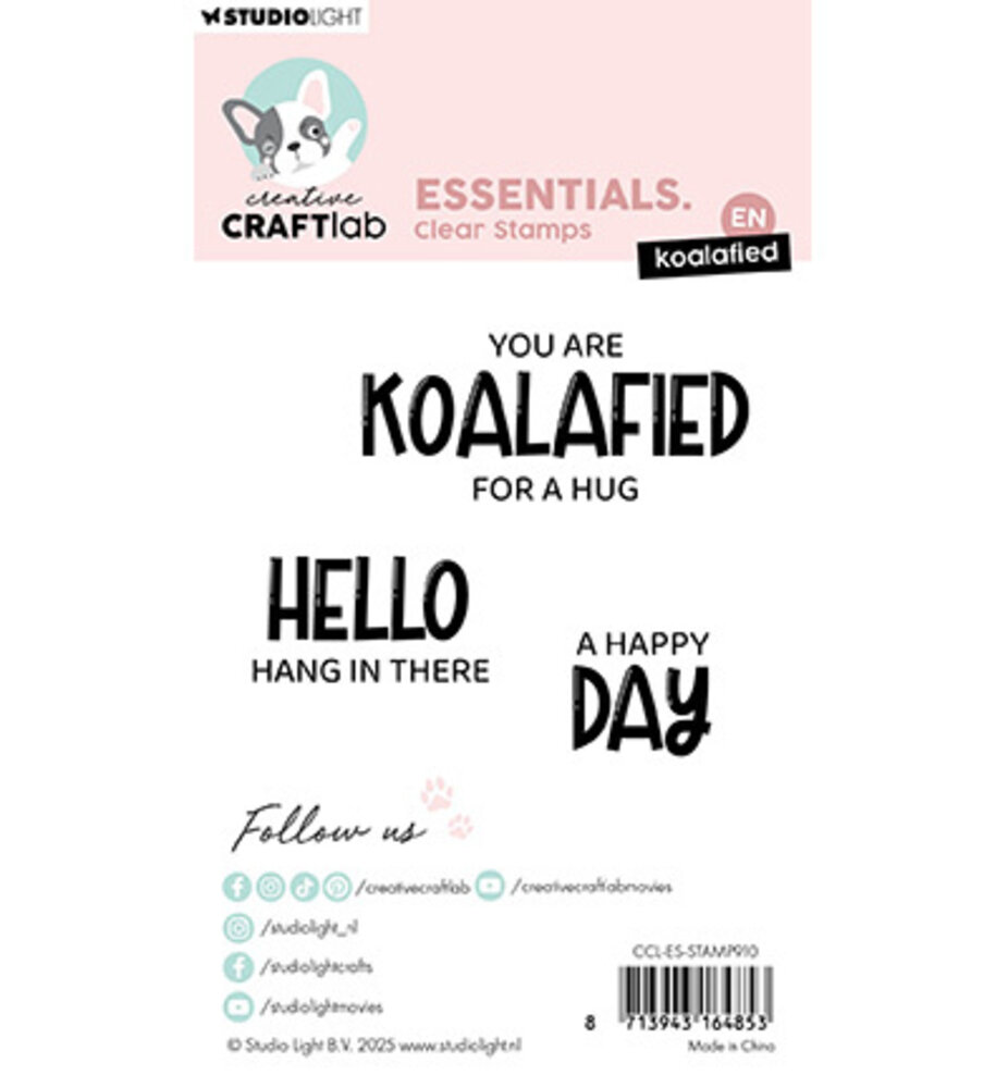 Creative Craftlab Essentials Clear Stamp Koalified (CCL-ES-STAMP910) Creative Craftlab Essentials Clear Stamp Koalified (CCL-ES-STAMP910)