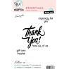 Creative Craftlab PRE-ORDER Essentials Clear Stamp Thank You (CCL-ES-STAMP911) Creative Craftlab PRE-ORDER Essentials Clear Stamp Thank You (CCL-ES-STAMP911)