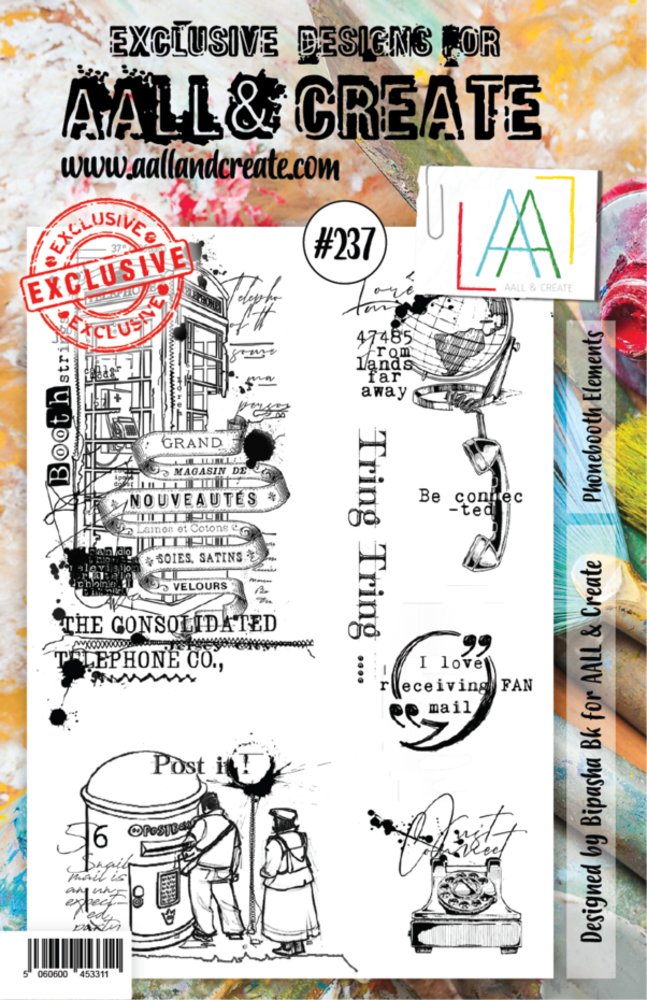 AALL and Create Clear Stamp Set A5 Phonebooth Elements (AALL-TP-237) AALL and Create Clear Stamp Set A5 Phonebooth Elements (AALL-TP-237)