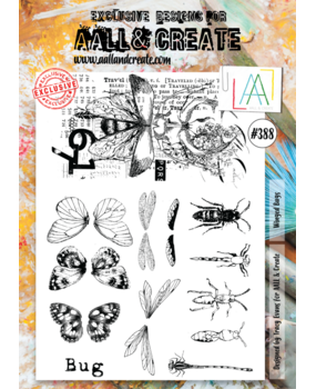 AALL and Create Clear Stamp Set A4 Winged Bugs (AALL-TP-388) AALL and Create Clear Stamp Set A4 Winged Bugs (AALL-TP-388)