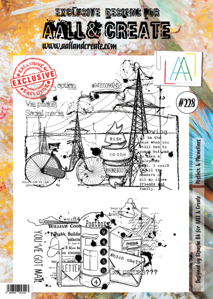 AALL and Create Clear Stamp Set A4 Postbox & Phonelines (AALL-TP-228) AALL and Create Clear Stamp Set A4 Postbox & Phonelines (AALL-TP-228)