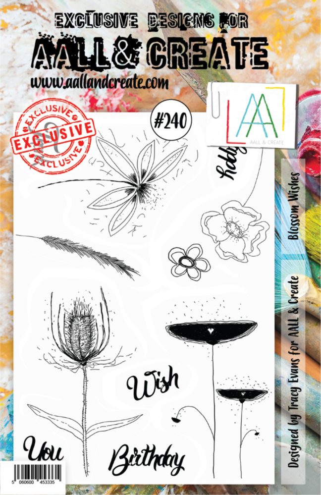 AALL and Create Clear Stamp Set A5 Blossom Wishes (AALL-TP-240) AALL and Create Clear Stamp Set A5 Blossom Wishes (AALL-TP-240)