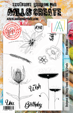 AALL and Create Clear Stamp Set A5 Blossom Wishes (AALL-TP-240) AALL and Create Clear Stamp Set A5 Blossom Wishes (AALL-TP-240)