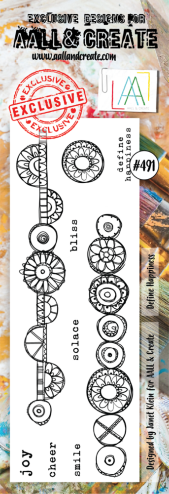 AALL and Create Clear Stamp Set Border Define Happiness (AALL-TP-491) AALL and Create Clear Stamp Set Border Define Happiness (AALL-TP-491)
