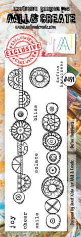 AALL and Create Clear Stamp Set Border Define Happiness (AALL-TP-491) AALL and Create Clear Stamp Set Border Define Happiness (AALL-TP-491)