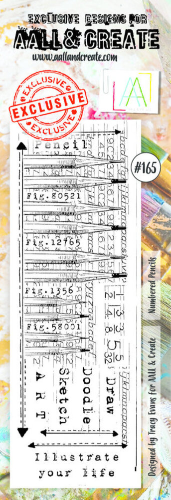 AALL and Create Clear Stamp Set Border Numbered Pencils (AALL-TP-165) AALL and Create Clear Stamp Set Border Numbered Pencils (AALL-TP-165)