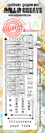 AALL and Create Clear Stamp Set Border Numbered Pencils (AALL-TP-165) AALL and Create Clear Stamp Set Border Numbered Pencils (AALL-TP-165)