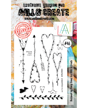 AALL and Create Clear Stamp Set A6 Hearts (AALL-TP-046) AALL and Create Clear Stamp Set A6 Hearts (AALL-TP-046)