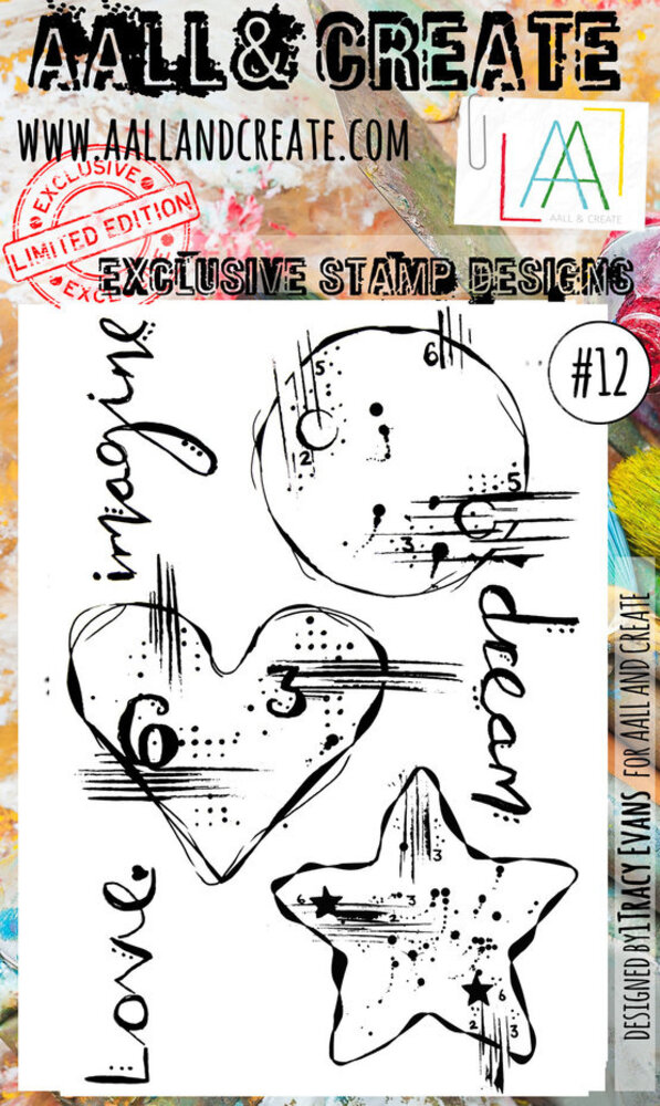 AALL and Create Clear Stamp Set A6 Starry Hearts (AALL-TP-012) AALL and Create Clear Stamp Set A6 Starry Hearts (AALL-TP-012)