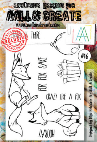 AALL and Create Clear Stamp Set A6 Crazy Fox (AALL-TP-016) AALL and Create Clear Stamp Set A6 Crazy Fox (AALL-TP-016)