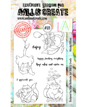 AALL and Create Clear Stamp Set A6 Moody Kittens (AALL-TP-171)*