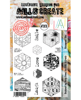 AALL and Create Clear Stamp Set A6 Hexagonal Tiles (AALL-TP-208)* AALL and Create Clear Stamp Set A6 Hexagonal Tiles (AALL-TP-208)*