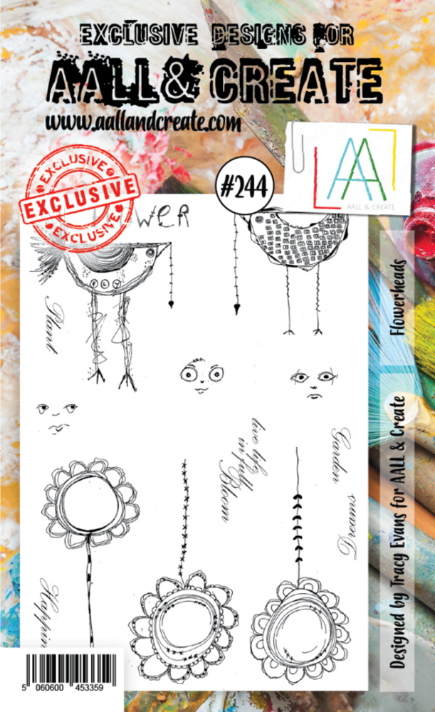 AALL and Create Clear Stamp Set A6 Flowerheads (AALL-TP-244) AALL and Create Clear Stamp Set A6 Flowerheads (AALL-TP-244)