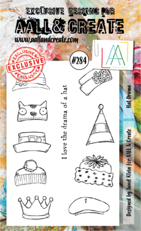 AALL and Create Clear Stamp Set A6 Hat Drama (AALL-TP-284) AALL and Create Clear Stamp Set A6 Hat Drama (AALL-TP-284)