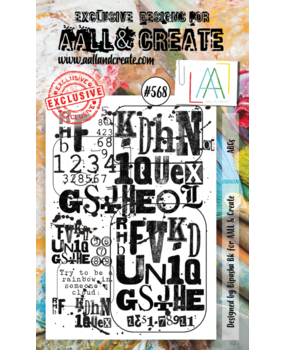 AALL and Create Clear Stamp Set A6 ABCs (AALL-TP-568)* AALL and Create Clear Stamp Set A6 ABCs (AALL-TP-568)*